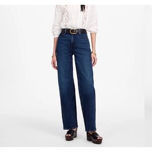 Madewell Perfect Vintage Wide Leg Jeans 28 Nighthawk Wash NS895 Stretch  NEW!